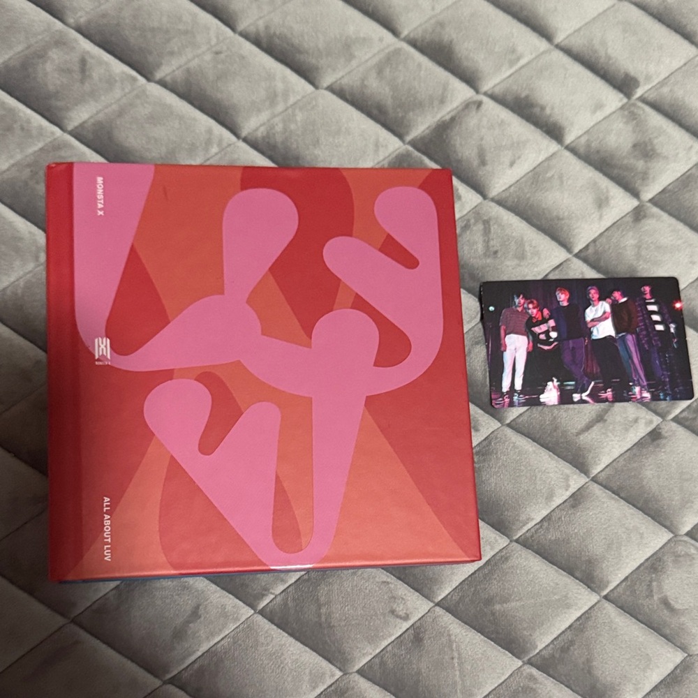 Monsta X ‘All About Luv’ Album ver. 1 with group photocard